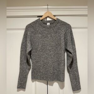 IRIS & INK gray wool blend sweater, size S